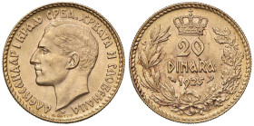 JUGOSLAVIA Alexander I (1921-1934) 20 Dinara 1925 - KM 7 AU (g 6,43) R

Status: FDC