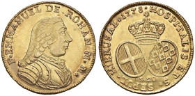 MALTA Emmanuel de Rohan (1775-1797) 20 Scudi 1778 - Fr. 43 AU (g 16,40) Minimi graffietti ma bellissimo esemplare dal metallo brillante

Status: SPL...
