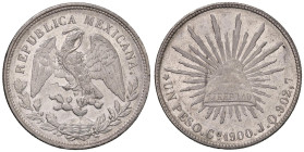 MESSICO Peso 1900 Cn JQ - KM 409 AG (g 27,09) Fondi lucenti. Graffietto al D/

Status: FDC