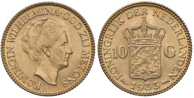 OLANDA Guglielmina (1890-1948) 10 Gulden 1933 - KM 162; Fr. 351 AU (g 6,72)

Status: SPL/SPL+