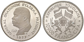 TOGO 10.000 Franchi 1977 - KM 9 AG (g 49,42) Solo 25 pezzi coniati

Status: FS