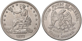USA Trade Dollar 1877 - KM 108 AG (g 27,17) Minimi colpetti

Status: BB-SPL