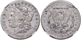 USA Dollaro 1889 CC - KM 110 AG In slab NGC FINE DETAILS REV RIM FILED cod. 6634970-003

Status: FINE DETAILS