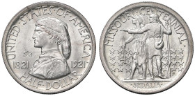 USA Mezzo dollaro 1921 con "2*4" incuso nel campo - KM 149.1 AG (g 12,51) Missouri centennial. Questo mezzo dollaro fu coniato per celebrare il centes...