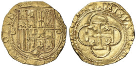 SPAGNA Giovanna la Pazza e Carlo I (1516-1556) Siviglia - Escudo - Cal. 198 AU (g 3,42)

Status: SPL