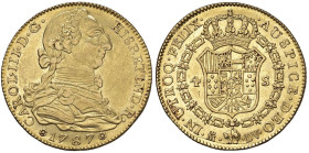 SPAGNA Carlo III (1759-1788) Madrid - 4 Escudos 1787 DV - KM 418a; Cal. 1793 AU (g 13,44)

Status: SPL