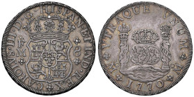 MESSICO Carlo III (1759-1788) 8 Reales 1770 Mo FM - KM 105; Cal. 1099 AG (g 26,99) Splendida patina

Status: SPL