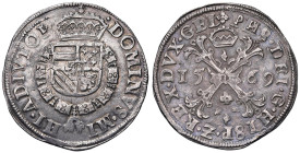PAESI BASSI Filippo II (1555-1598) Gheldria - Rijksdaalder 1569 - Dav. 8497 AG (g 29,00) Ottima conservazione per il tipo. Minimi graffietti al D/

...