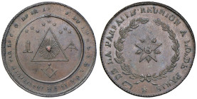 Medaglia 1802 Loggia massonica della perfetta riunione di Parigi - Opus: non indicato - Bramsen 217 - Julius 1091 - Essling 2066 (AE) - Labouret 302 A...