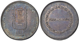 Medaglia 1802 Conservatorio di musica. D/ Ai lati: CONSERVATOIRE - DE MUSIQUE Nel campo una lira antica a 5 corde - R/ Corona di rami di fiori. Al cen...