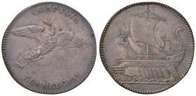 Medaglia 1802 Banco commerciale. D/ COMPTOIR COMMERCIAL. Aquila in volo - R/ Galera antica in navigazione su mare tranquillo - Opus: non indicato - Br...