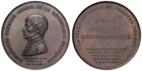 Medaglia 1803 La città di Lille grata a Napoleone primo console - Opus: H. Auguste - Bramsen 263 var. (l’unica differenza consiste nella scritta in 3 ...