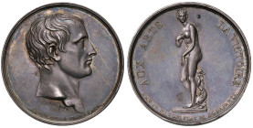 Medaglia 1803 La Venere dei Medici. D/ Testa di Napoleone a dx. Sotto: JEUFFROY FECIT 1803 In basso: DENON DIR. G.D. MUSEE C. D’ARTS - R/ Giro: AUX AR...