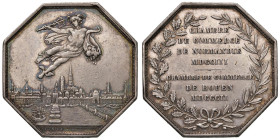 Medaglia 1803 Camera di Commercio di Normandia. D/ In corona di quercia e di alloro CAMERA DI COMMERCIO DI NORMANDIA 1803 -.- CAMERA DI COMMERCIO DI R...