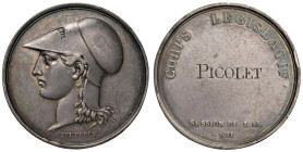 Medaglia 1804 Corpo Legislativo: Sessione dell’anno XII. D/ Testa di Minerva a sx con elmo corinzio. In basso: JEUFFROY. R/ Nel campo: “PICOLET”. Giro...