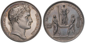 Medaglia 1804 Incoronazione di Napoleone. D/ NAPOLEON - EMPEREUR. Testa laureata a dx. Sotto la troncatura del collo: DENON DIR. / ANDRIEU F. R/ Giro:...