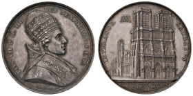 Medaglia 1804 Pio VII a Parigi per l’Incoronazione di Napoleone in Notre - Dame. D/ Busto del Papa a dx con tripla tiara in capo e costume papale. Sot...