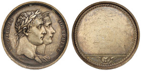 Medaglia 1804 Festeggiamenti a Parigi per l’Incoronazione di Napoleone. D/” NAPOLEON - JOSEPHINE”. Busti sovrapposti a dx, di profilo, dei Regnanti. S...
