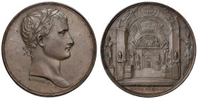 Medaglia 1804 Museo del Louvre. Sala del Laocoonte. D/ Testa laureata a DX. Sotto: ANDRIEU F. R/ Veduta della sala del Laocoonte. R.F. su arcata d’ing...