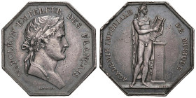 Gettone 1804 Accademia Imperiale di musica. D/ “NAPOLEON EMPEREUR DES FRANCAIS”. Testa laureata a dx. In basso: GATTEAUX. R/ “ACADEMIE IMPERIALE - DE ...