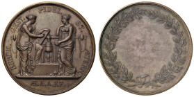 Medaglia 1804 Ristabilimento a Parigi della Zecca delle monete e delle medaglie. D/ Giro: “RERUM. GEST. FIDEI. ET. ÆTERN”. Nel campo la personificazio...