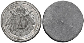 Medaglia senza data Stemma Imperiale. Aquila Imperiale appollaiata sul fulmine, che tiene stretto con gli artigli, circondata dal gran collare della L...