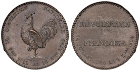 Medaglia 1804 Incoronazione di Napoleone in Notre Dame a Parigi. D/ In contorno perlinato “REVOLUTION FRANCAISE”. Circolarmente in basso: “14 JUILLET ...