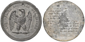 Clichè senza data Controsigillo del sigillo dei Titoli Nobiliari conferiti da Napoleone. D/ Circolarmente: “CONTRESCEL DU SCEAU DES TITRES”. Nel campo...
