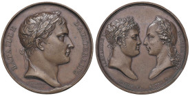 Medaglia Battaglia di Austerlitz. D/ BATAILLE D’AUSTERLITZ. Testa laureata di Napoleone a dx. Sotto il taglio del collo: ANDRIEU F. In basso: II. DECE...