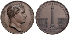 Medaglia Colonna della Grande Armata a Parigi in Place Vendôme. D/ Testa laureata a dx. NAPOLEON EMP. ET ROI - R/ Al centro della celebre piazza la co...