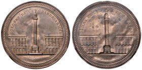 Medaglia Colonna della Grande Armata a Parigi in Place Vendôme. Repoussé in bronzo - Bramsen 463 - Opus: Brenet AE (g 2,65 - Ø 46 mm). Tratto dal R/ d...