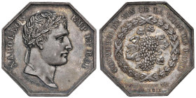 Napoleone Bonaparte (1795-1815) Gettone ottagonale 1811 Commercio dei vini di Parigi - Opus: Desbous - Essling 2151 - Molto molto raro RR - AG (g 20,7...