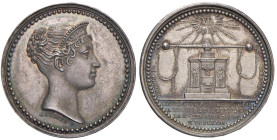 Napoleonica Medaglia 1813 Maria Luisa visita la Zecca di Parigi - Opus: Andrieu/D, Brenet/R - Bramsen 1303 - AG (g 7,14 - Ø 23 mm) Patina da medaglier...