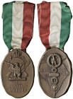 Fascismo Ventennio (1922-1943) Medaglia A. XIV (1936) Medaglia sostitutiva delle medaglie d’oro delle società del tiro a segno donate alla patria - Op...