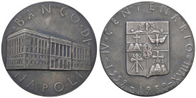 Fascismo Ventennio (1922-1943) Medaglia A. XVIII 1939 Banco di Napoli, IV Centenario della fondazione - Autore non indicato - Rara in argento - AG 800...