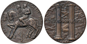 Fascismo Ventennio (1922-1943) Medaglia A. XVIII 1940 Entrata in guerra dell'Italia a fianco della Germania, Patto tra Mussolini e Hitler - Opus: Mont...