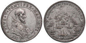 Pio V (1566-1572) Medaglia 1571 A. V Vittoria sui Turchi a Lepanto - Opus: De Rossi - Modesti 619 MA (g 25,42 - 40 mm) R Riconio posteriore

Status:...