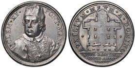 Clemente XI (1700-1721) Medaglia 1702 a ricordo del rifacimento della Chiesa dei SS. Dodici Apostoli - Opus: Ermenegildo Hamerani - Miselli 26; Mazio ...