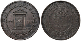 Leone XII (1823-1829) Medaglia 1825 In ricordo della chiusura della Porta Santa nella Basilica di San Giovanni in Laterano - Opus: Pasinati - Patrigna...