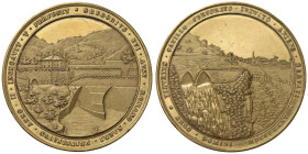 Gregorio XVI (1831-1846) Grande medaglia 1835 Per le opere idrauliche di deviazione del fiume Aniene, An. V - Opus: Carl Heinrich Lorenz - Patrignani ...