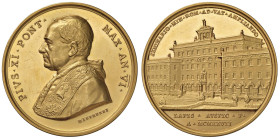 Pio XI (1922-1939) Medaglia 1927 A. VI Ampliamento del Seminario Minore in Vaticano - Opus: Mistruzzi - Bart. 927 AU (g 50,66) Minimi hairlines al D/ ...