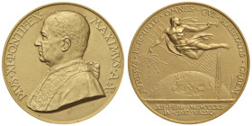 Pio XI (1922-1939) Medaglia 1931 A. X Per l'allestimento della stazione Radio Vaticana - Opus: Aurelio Mistruzzi - Bartolotti E931 - Molto rara - AU (...