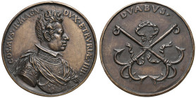 Cosimo II de Medici (1609-1620) Medaglia - Busto corazzato a d. - R/ DVABVS due ancore legate da nastro - Opus: Antonio Francesco Selvi - Pollard 476 ...