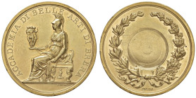 MILANO Medaglia premio dell'Accademia di Belle Arti di brera - Opus: non indicato - AU (g 33,53 marcato 750 - Ø 38 mm) Graffi e colpetti al bordo

S...