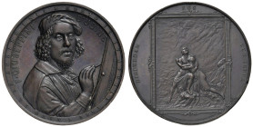 UDINE Filippo Giuseppini (1811-1862) Medaglia 1862 A ricordo del celebre poeta, Riproduzione del suo dipinto "Il diuvio" - Opus: Fabris di Udine - Rar...