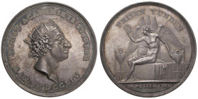 DANIMARCA Federico V (1746-1766) Medaglia 1754 Presa di Vunden, Premio dell'Accademia delle Arti fondatanel 1754 - Opus: Pietro Leonardo Giannelli - B...
