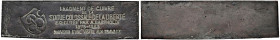 FRANCIA - USA Frammento di rame della Statua della Libertà. Barra di rame con iscrizione: FRAGMENT DE CUIVRÉ DE LA STATUE COLOSSALE DE LA LIBERTÉ EXÉC...