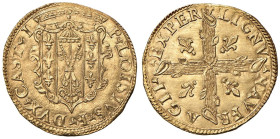 CASTRO Pier Luigi Farnese (1545-1547) Scudo d'oro - CNI 11 AU (g 3,30) RR Esemplare di qualità eccezionale! Sicuramente da notare che gli scudi d'oro ...
