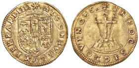 FERRARA Alfonso d'Este (1505-1534) Scudo d'oro del sole - MIR 269 AU (g 3,36)

Status: SPL+