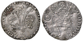 FIRENZE Repubblica (sec. XIII - 1532) Grosso da 5 soldi 6 denari (1406, II semestre) - MIR 58/10 AG (g 2,55) R Tondello piegato. Depositi

Status: B...